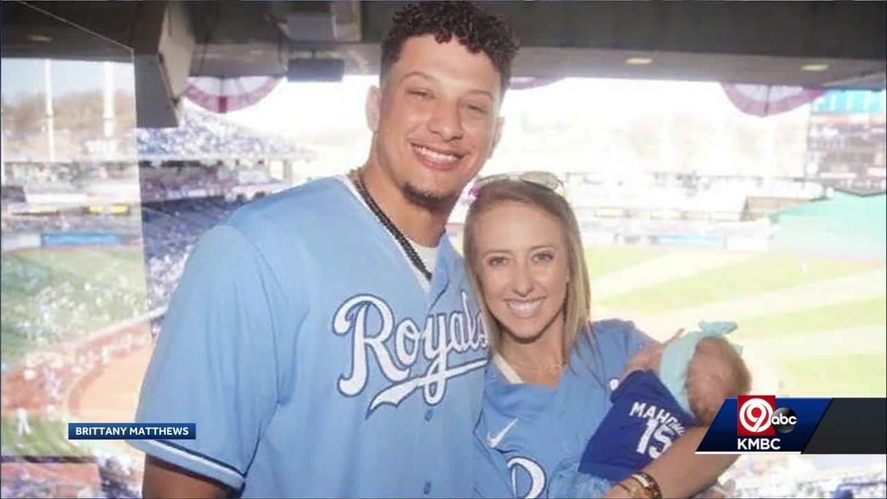 In Photos: Patrick Mahomes' daughter Sterling adorably models her father's  No. 15 KC Royals jersey