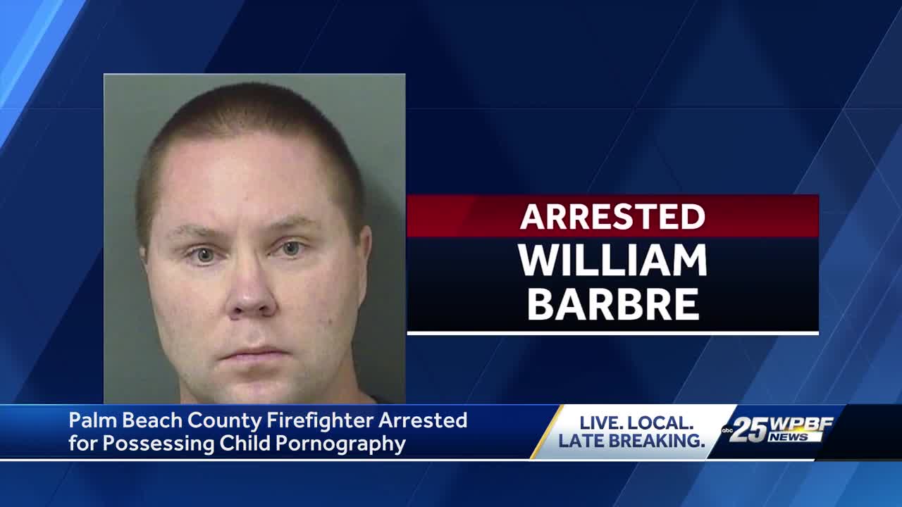 Palm Beach County Fire Rescue employee accused of being in possession of child sexual abuse material