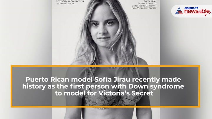 Kenia Ajustarse En marcha Victoria's Secret campaign features first model with Down syndrome