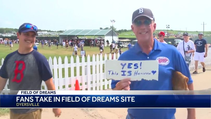 Baseball fans take over Dyersville for Field of Dreams game