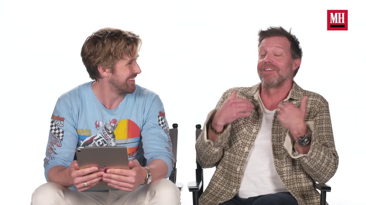 preview for The Fall Guy's Ryan Gosling and David Leitch Talk Stunts | Don't Read The Comments | Men's Health