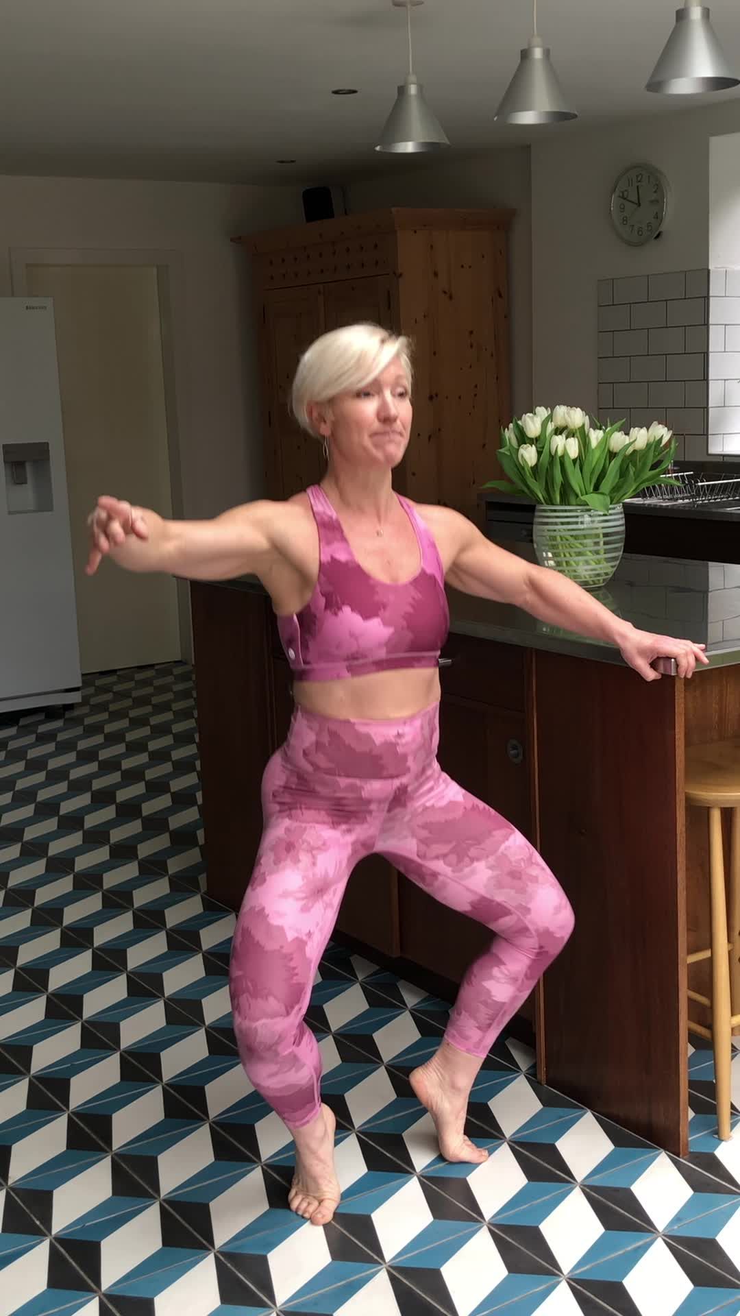 preview for Davina McCall's Trainer Shares her Go-To No Equipment Home Barre Workout