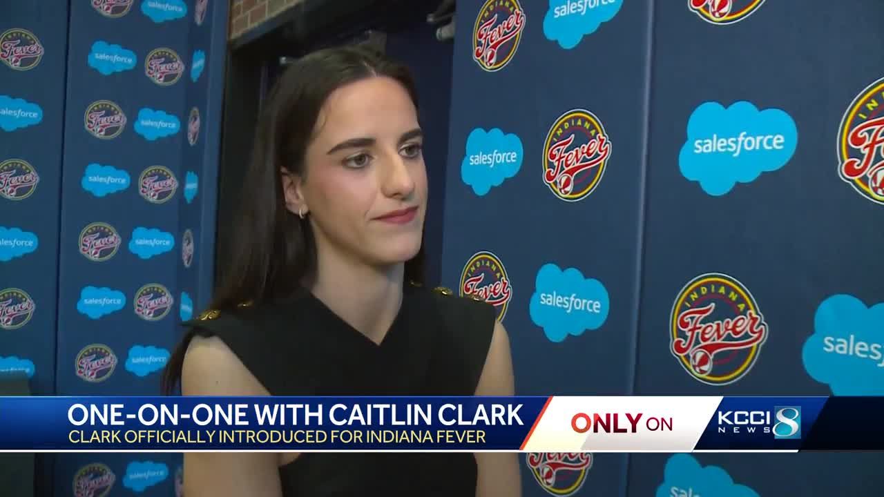 Caitlin Clark officially introduced by Indiana Fever