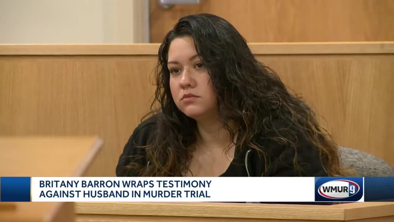 Britany Barron wraps testimony against husband in murder trial