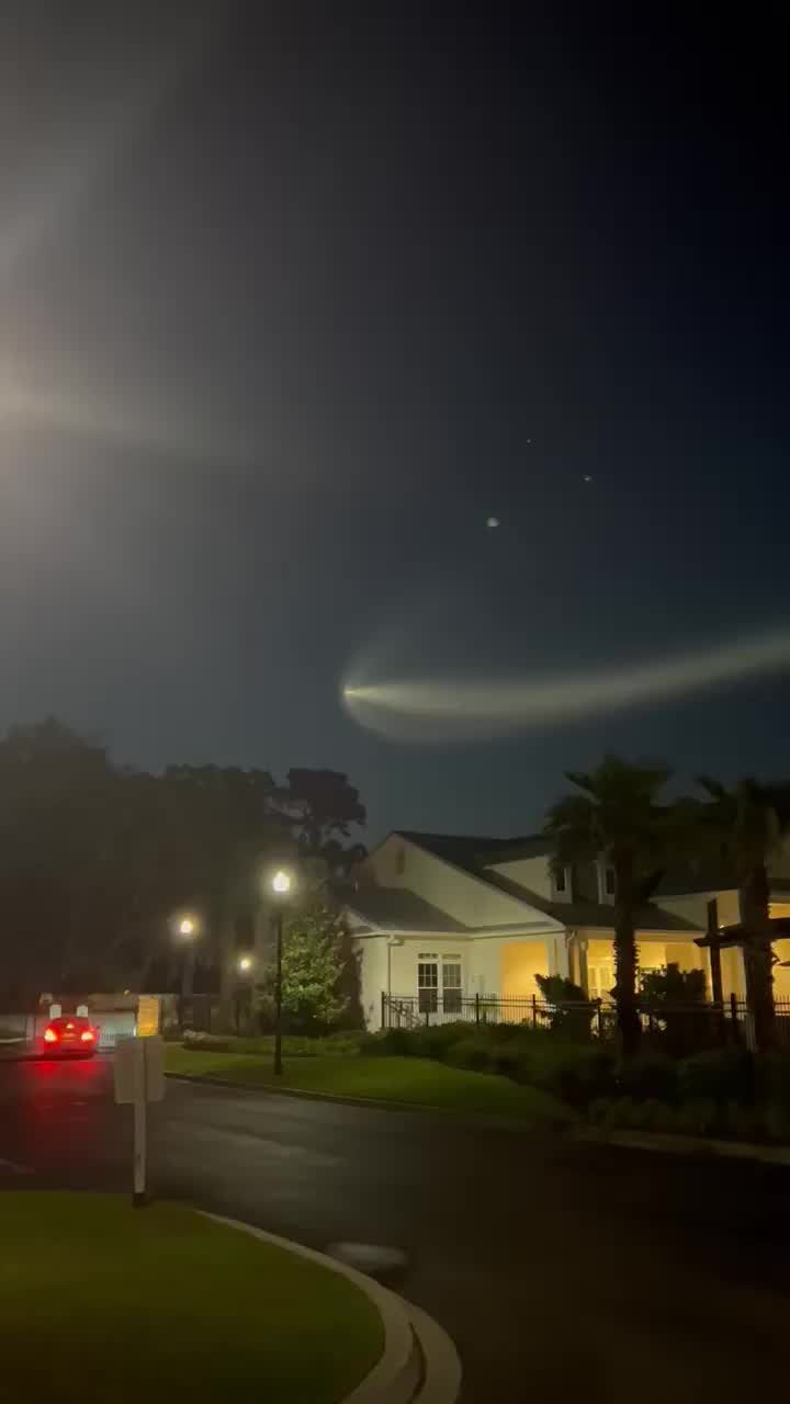 SpaceX rocket launch lights up predawn sky over Florida