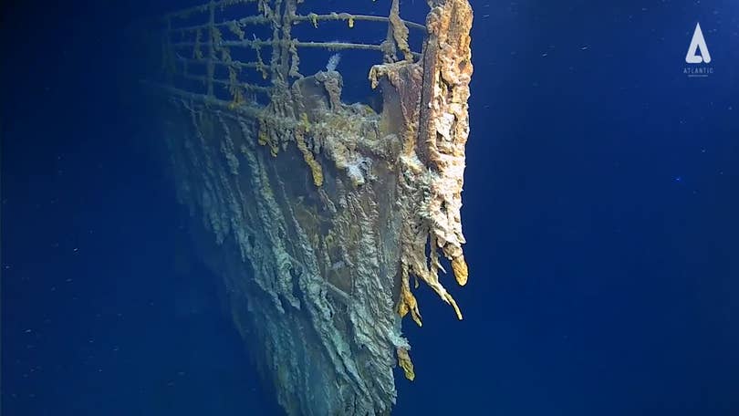 WATCH: Highest Quality Footage Ever of Titanic Wreck on Atlantic Seabed