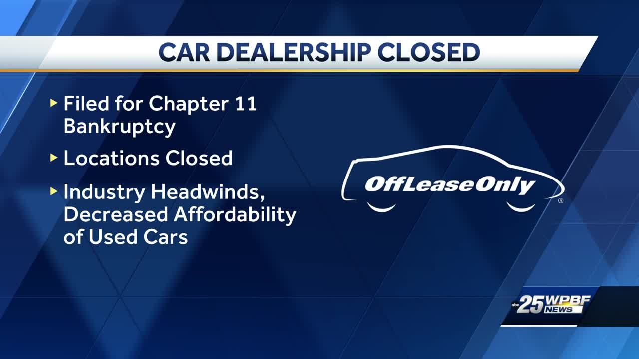 Florida s Off Lease Only used car dealership files for bankruptcy