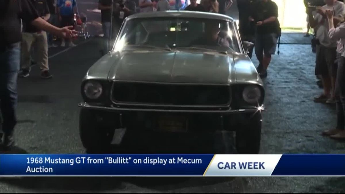 preview for Steve McQueen’s car from Bullitt on display for Car Week