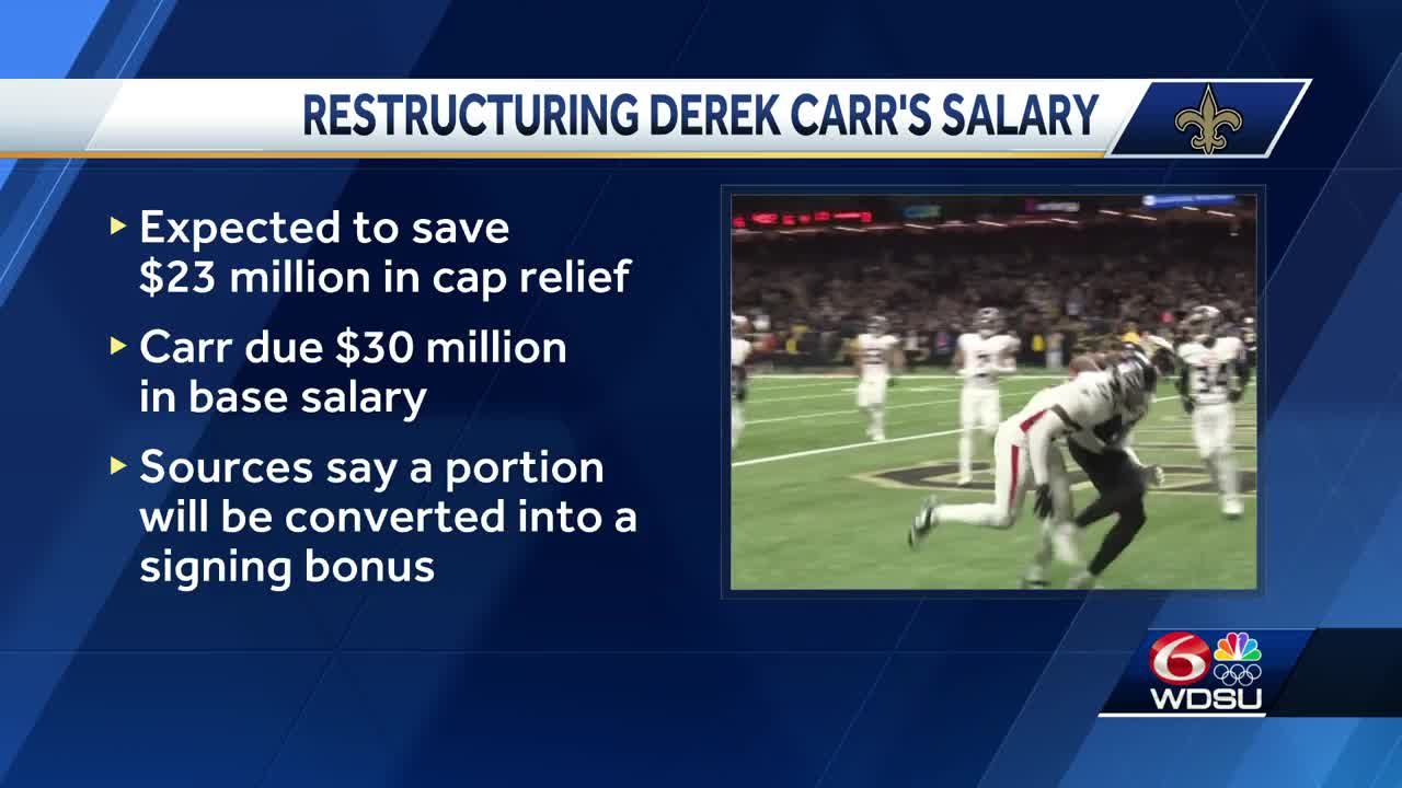 Derek Carr's salary restructured