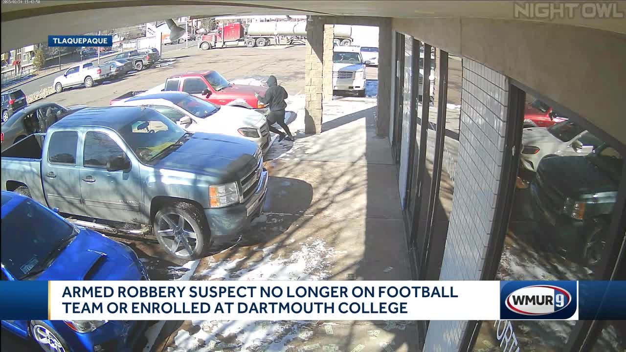 Armed robbery suspect no longer on football team or enrolled at Dartmouth College