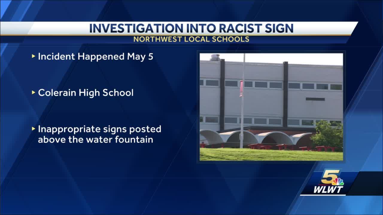 Students punished after posting racist signs over water fountains at local high school
