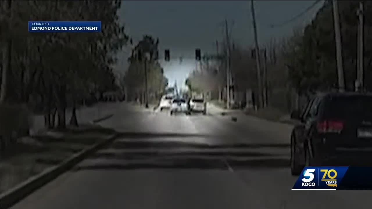 Edmond officer captures road rage on dash cam during patrol