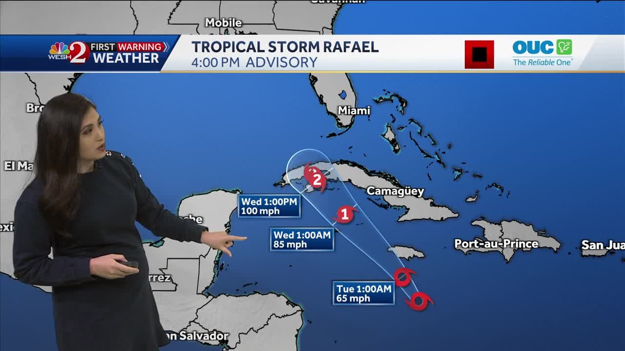 Tropical Storm Rafael Forms In Caribbean; Watches Issued For Lower ...