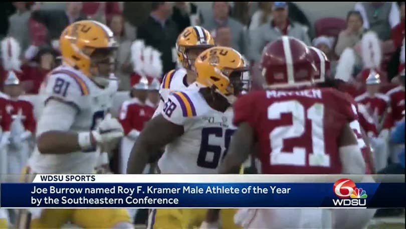 Joe Burrow becomes first LSU football player to win SEC Male Athlete of the  Year