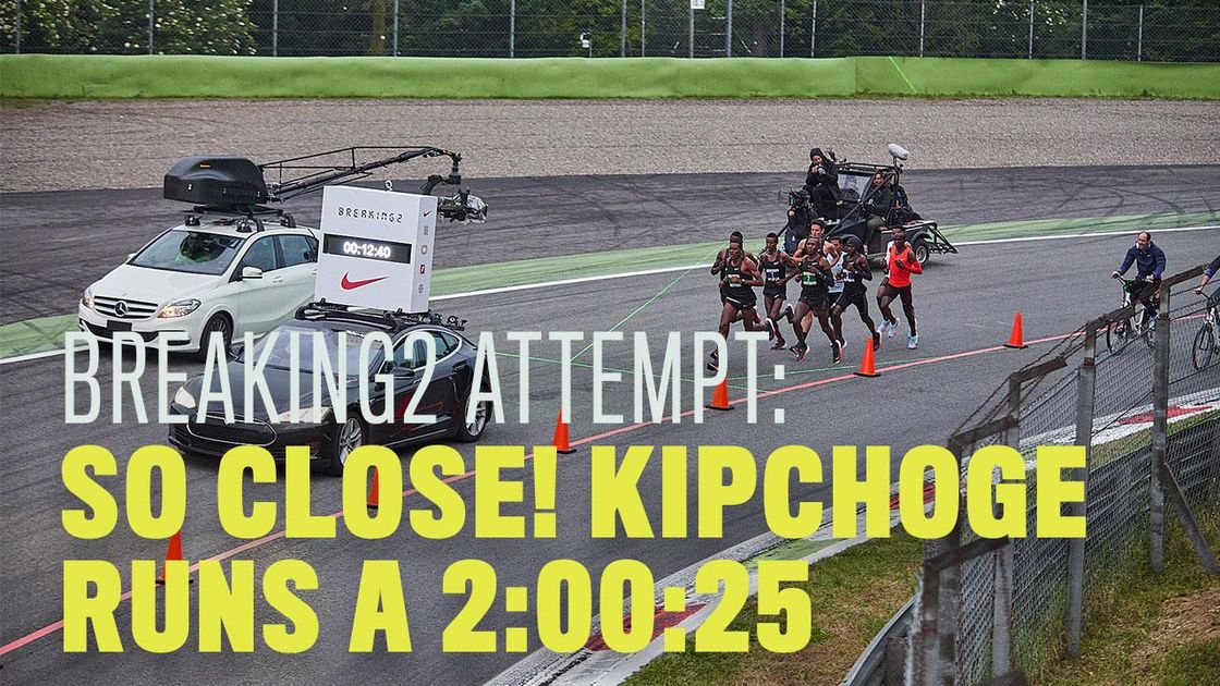preview for So Close! Kipchoge Runs a 2:00:25