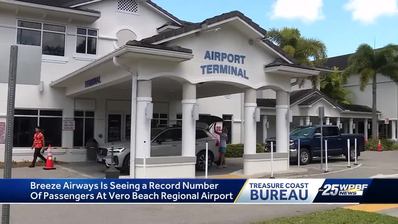 'We went up five times in one year': Breeze Airways passenger numbers soar at airport in Vero Beach