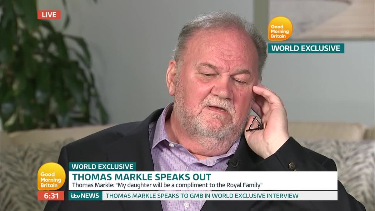 preview for Thomas Markle discusses Prince Charles walking daughter Meghan Markle down the aisle