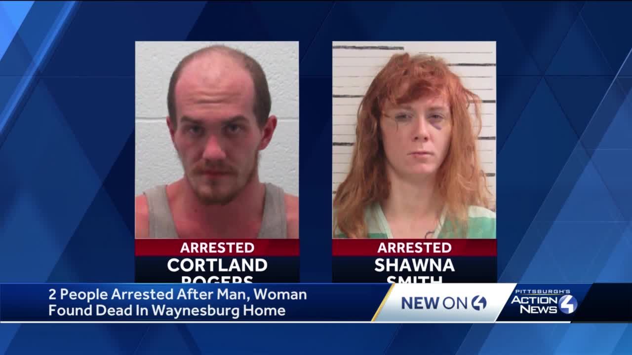 2 people arrested after man, woman found dead in Waynesburg home pic