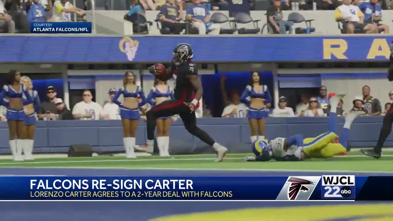 Falcons re-sign Lorenzo Carter to a two-year deal