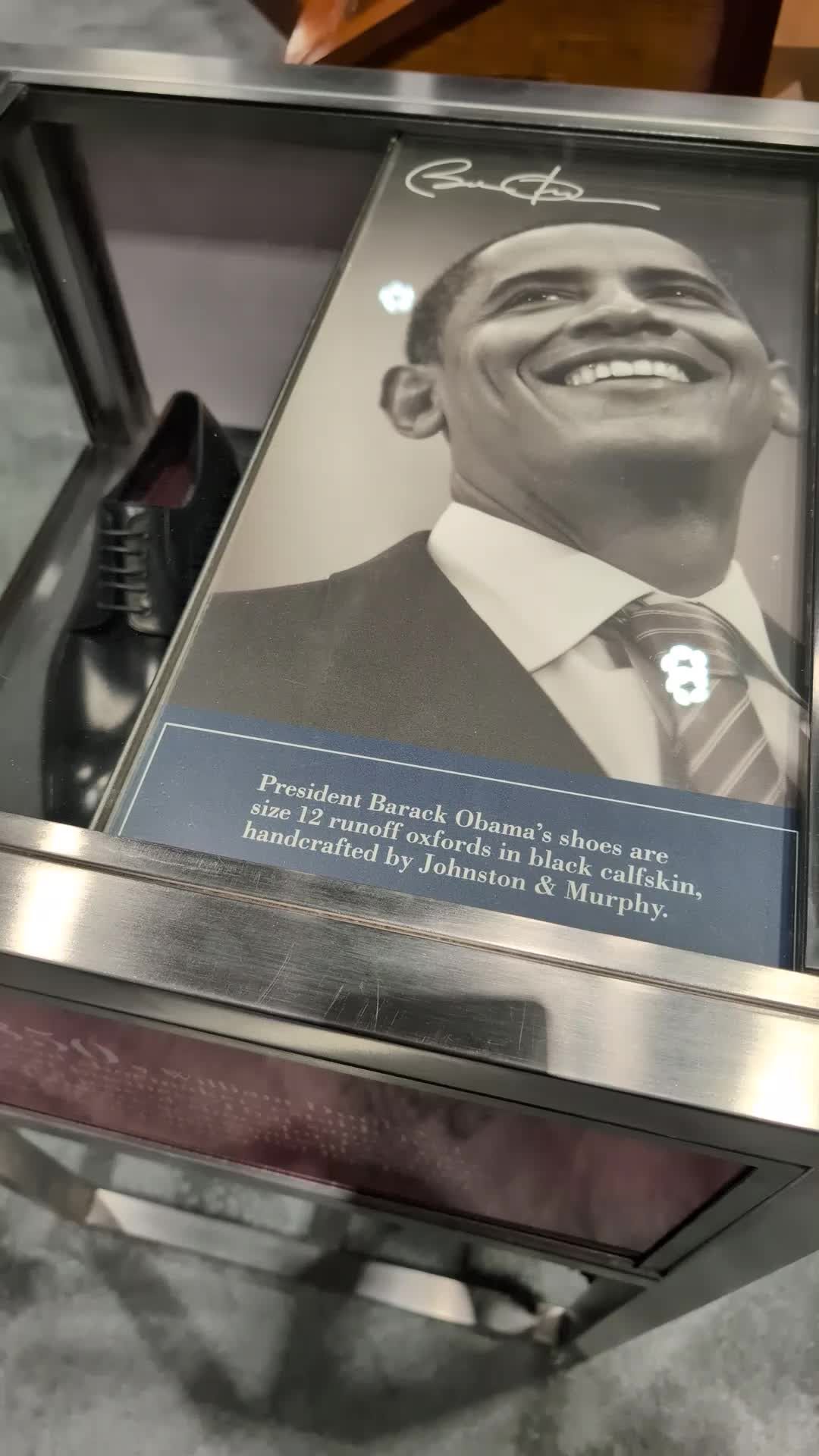 Presidential shoes dating back to 1850 on display at DNC