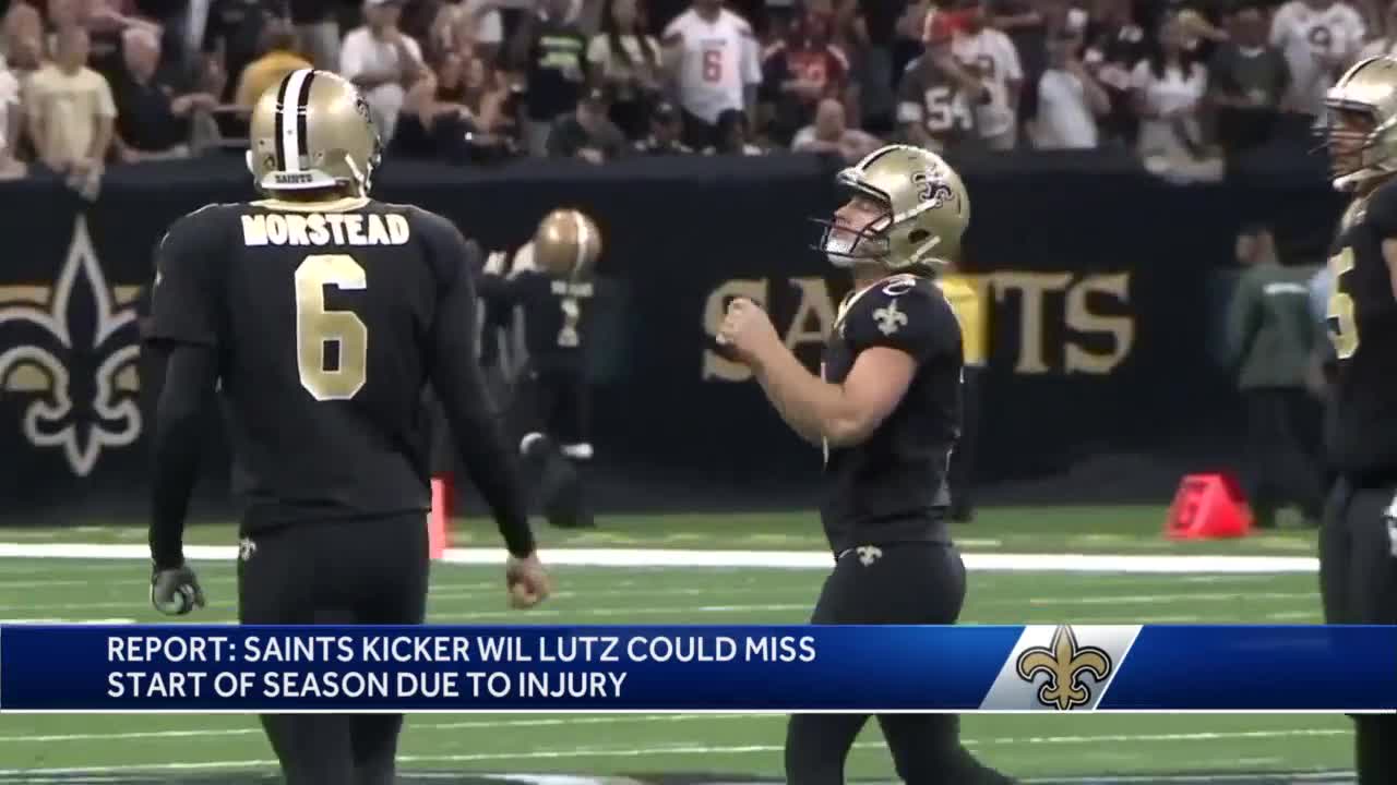 Source: New Orleans Saints kicker Wil Lutz will miss start of season due to  injury - ESPN