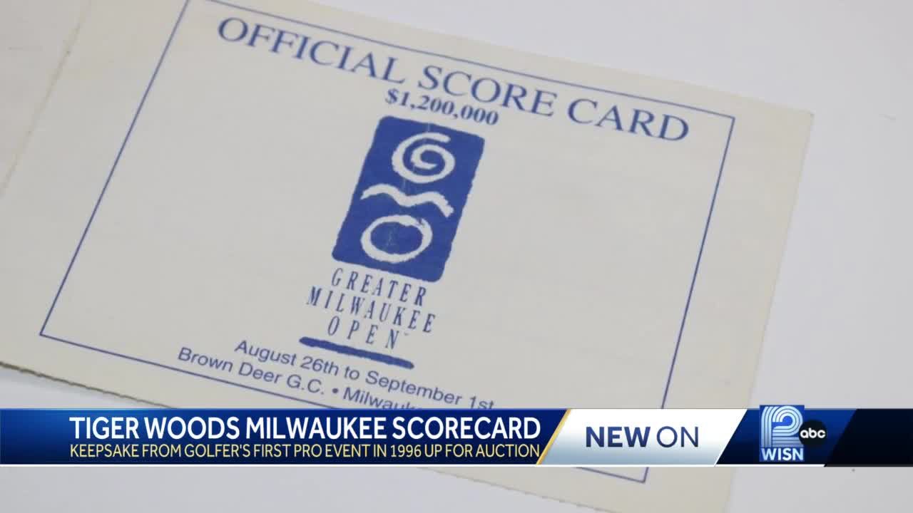 Tiger Woods scorecard from Greater Milwaukee Open goes for more than $100k