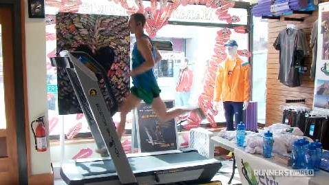 preview for Tyler Andrews Sets Indoor Half-Marathon Treadmill Record (2014)