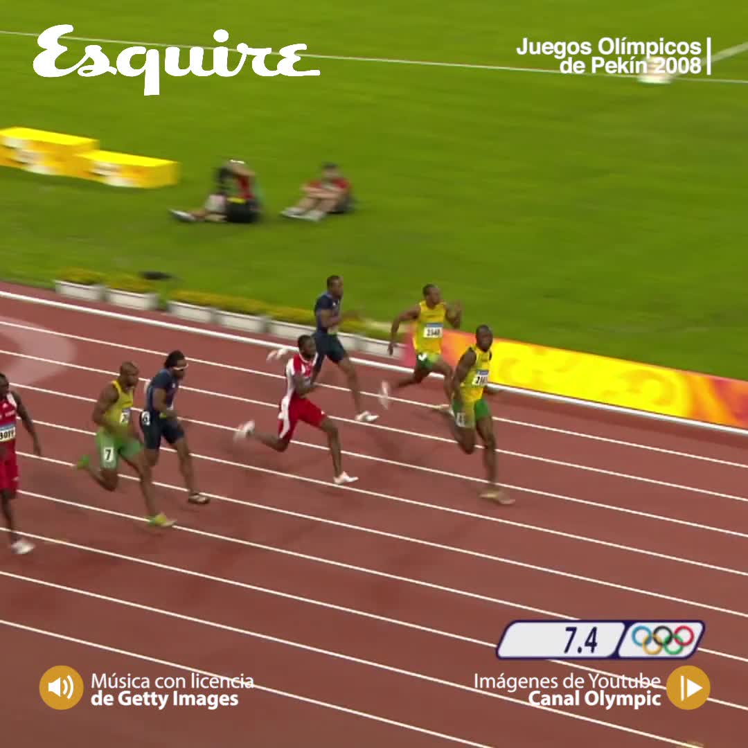 usain bolt se lamenta en una competición