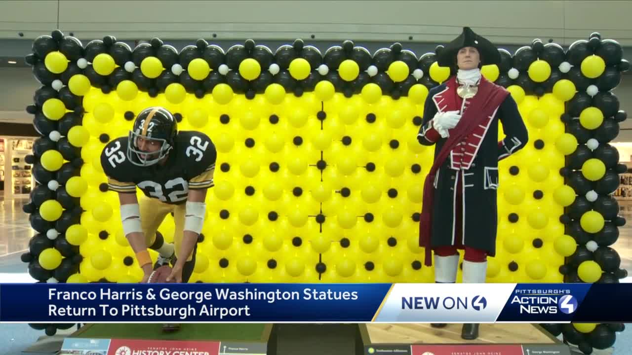 How Steelers legend Franco Harris' statue came to overshadow George  Washington - The Athletic