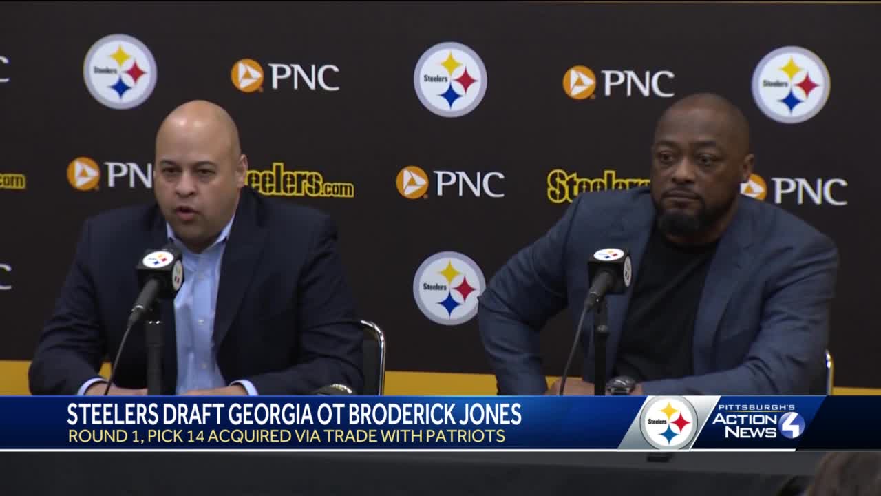 Steelers select Georgia OT Broderick Jones with No. 14 pick