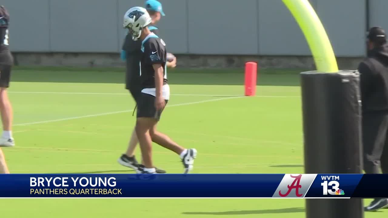 Carolina captures Bryce Young in black Panthers jersey