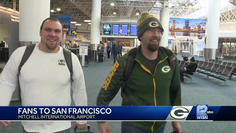 Packers fans travel to Golden State to cheer on Green Bay in playoff game