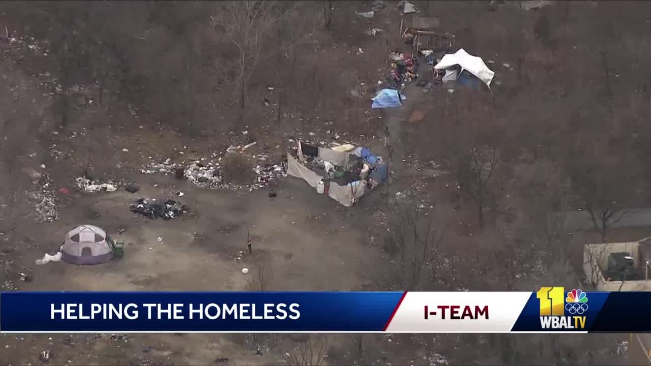 Homeless advocates bring services to Baltimore encampment