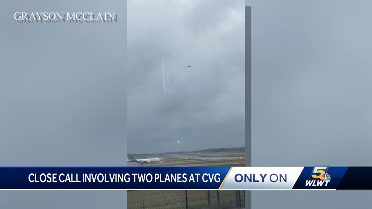 Plane makes sudden maneuver to avoid another aircraft at CVG Airport