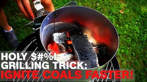 preview for Holy $#%! Grilling Trick: Ignite Coals Faster