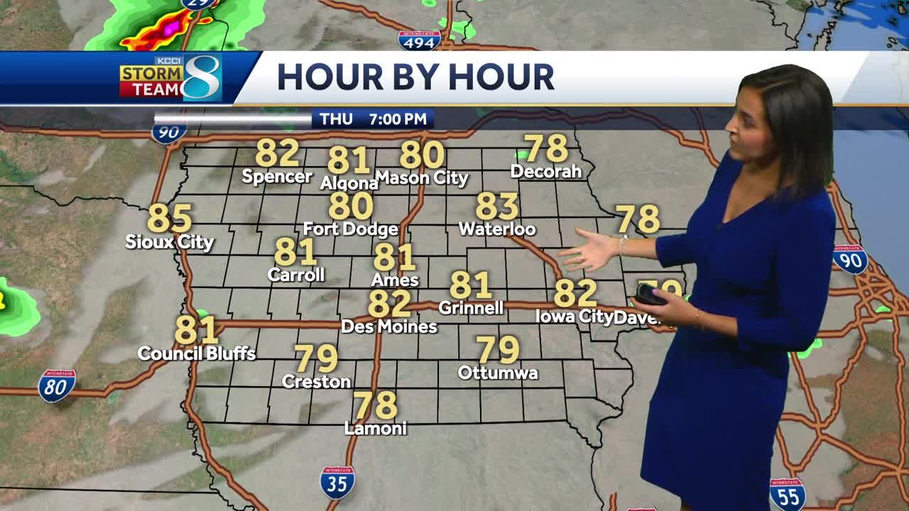 Mostly sunny skies Thursday