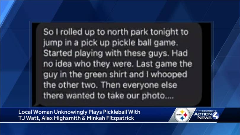 Unknowing woman 'whooped' Steelers stars in pickleball