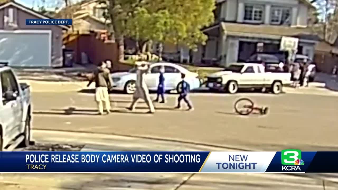 Tracy police release video where officer shot 17-year-old teen