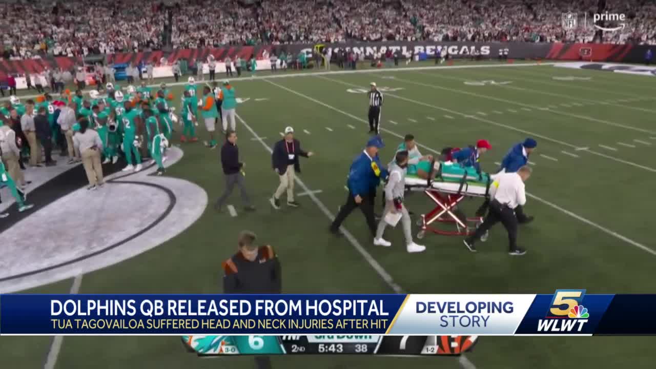 Tua Tagovailoa injury update: Dolphins QB leaves hospital, enters  concussion protocol after hit vs. Bengals