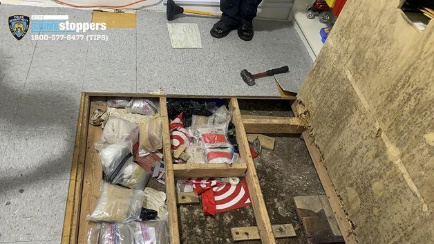 Police discover bags of fentanyl beneath 'trap floor' of NYC day