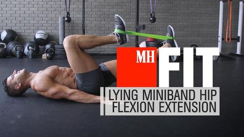 preview for Lying Miniband Hip Flexion Extension