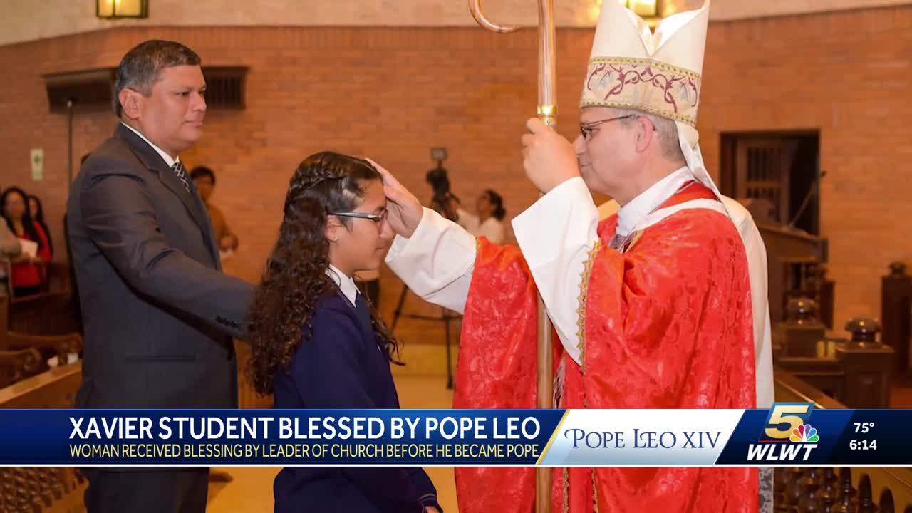 Xavier student received blessing from Robert Prevost before he became pope
