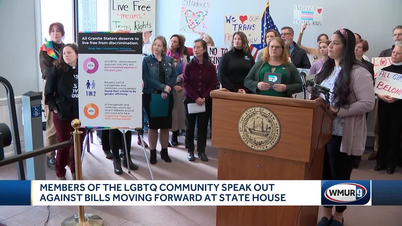 Members of LGBTQ+ community speak out against bills moving forward at NH  House