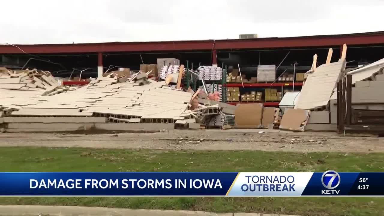 See damage in Storm Lake after overnight storm; thousands without power