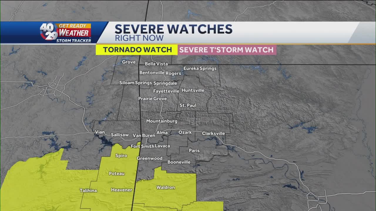 Tornado Watch for parts of River Valley on Saturday night