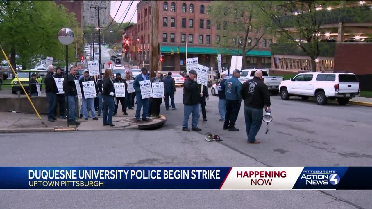 Pittsburgh baseball stadium workers, Duquesne University police officers  vote to strike
