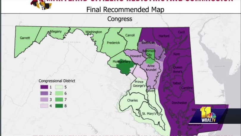 Maryland 6th District Map Md. Lawmakers To Consider Redistricting Maps In Special Session