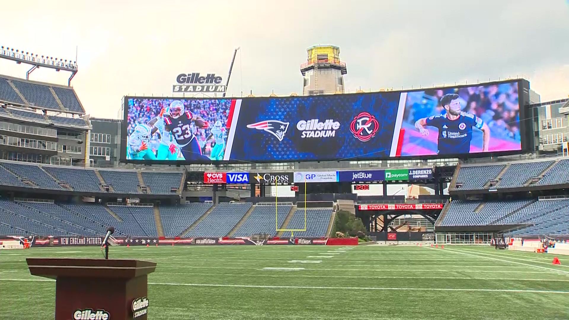 Gillette Stadium to Feature Largest Outdoor End Zone Display in