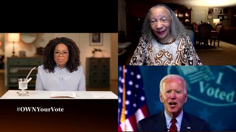 preview for Oprah Helps Joe Biden Surprise 94-Year-Old Voter