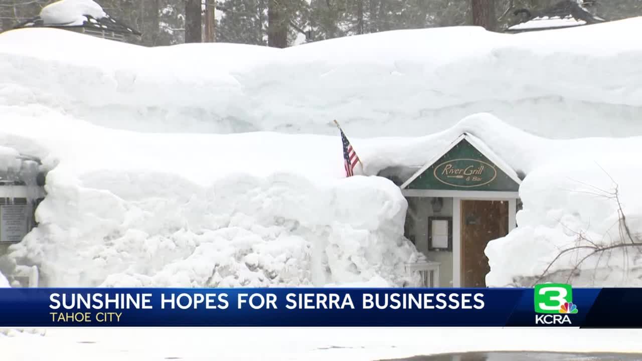Tahoe City businesses are struggling with the relentless snowstorms